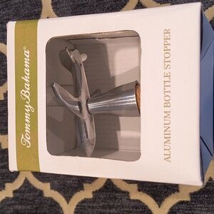 NIB Tommy Bahama aluminum Bottle Stopper